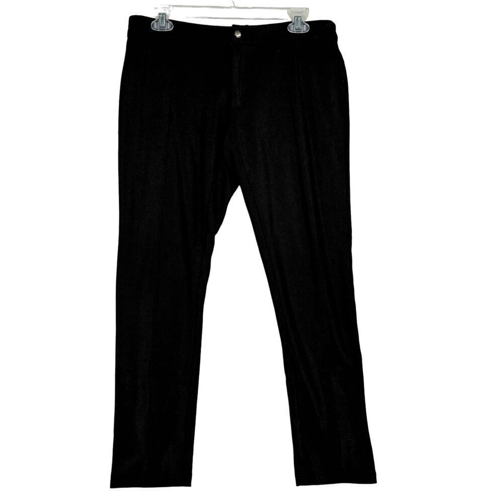 Saks Fifth Avenue‎ Black Label Shimmer Trouser Ankle Pants Size 6 Slim Leg